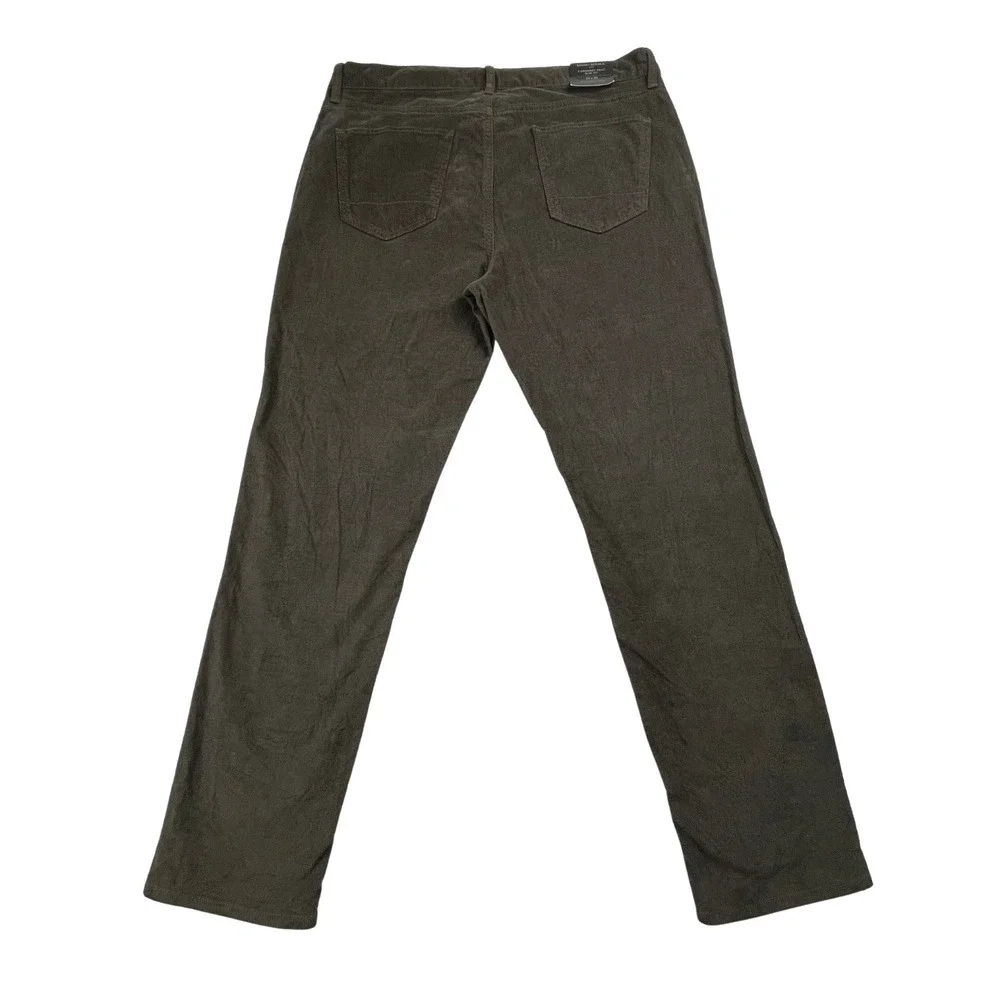 NWT Banana Republic Men's Slim Corduroy Pants‎ 35x30 (37x30) Brown Washwell